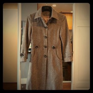 Fitted Tweed Pea Coat